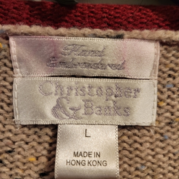 Christopher & Banks Hand Embroidered Birds Cardigan - Picture 8 of 10